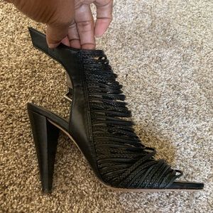 Vince Camuto - black strappy heels.